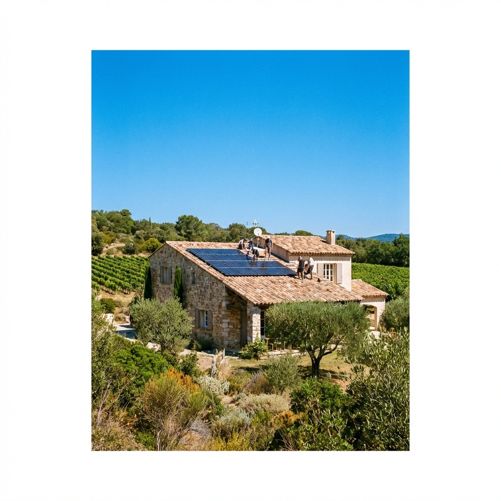 Installation Solaire Maison Isolée Bormes-les-Mimosas